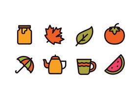 Autumn Season Icons vector