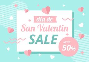 Free San Valentin Background Sale Vector