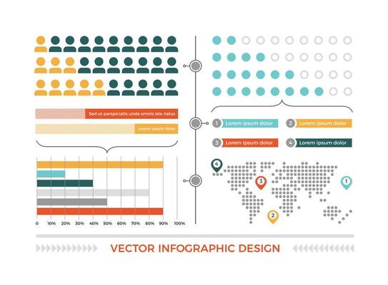 Colored Vector Infographic Elements