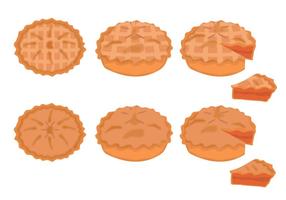 Apple Pie Vector Set