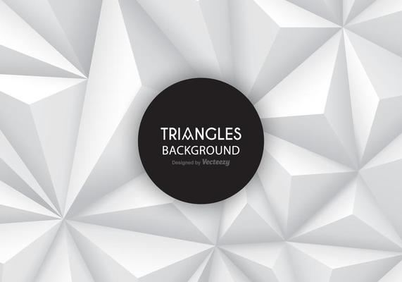 Grey Gradient Triangles Vector Background