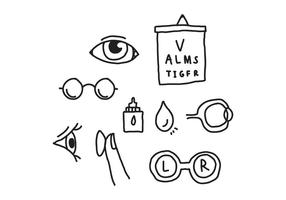 Eye Doctor Doodles vector