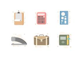 Free Modern Office Stationery Vectors