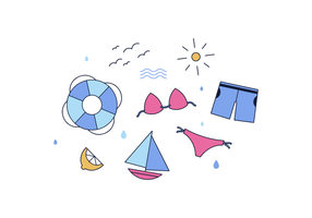 Free Beach Day  Vector