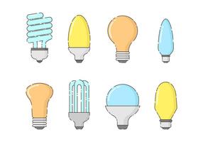 Free Set of Bulbs Vector