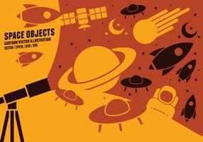 Space Object Icons vector