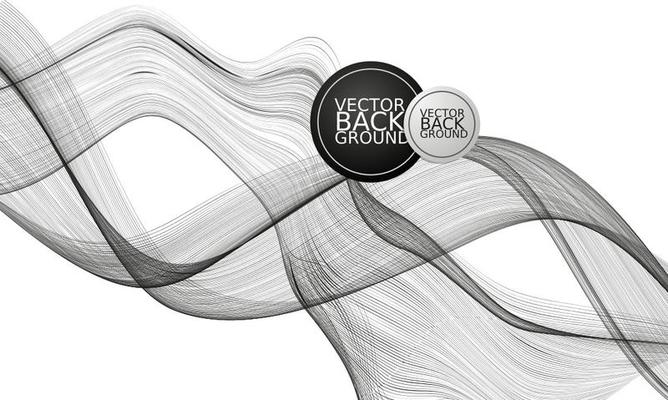 Black Abstract Background - Vector 
