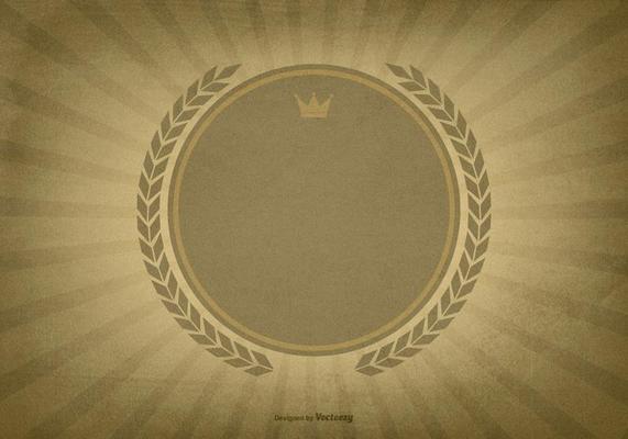 Textured Sunburst Background wBlank Label
