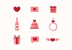 Valentine libre de iconos vectoriales vector