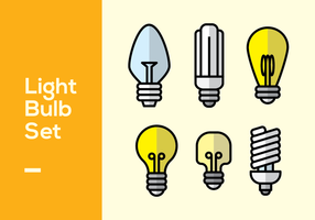Light Bulb Set vector