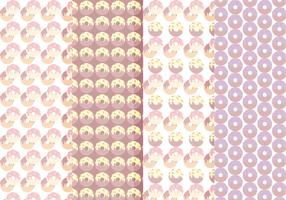 Vector Collection of Seamless Donuts Patterns
