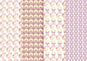 Vector Collection of Seamless Donuts Patterns