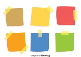 Colorful Stiky Notes Vectors