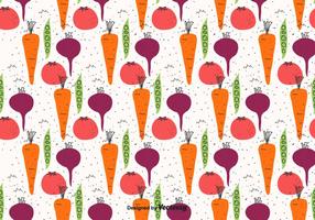 Doodle Vegetables Pattern vector