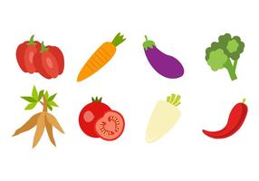 Gratuito Fresh vegetales iconos del vector