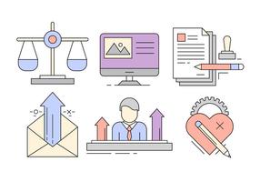 Free Business Icons in Minimal Style vector