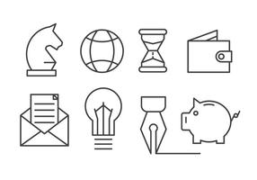 Free Set of Business and Finance Icons vector