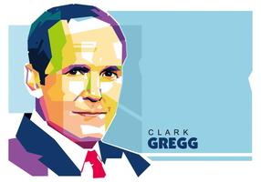 Clark Gregg WPAP Portrait Vector