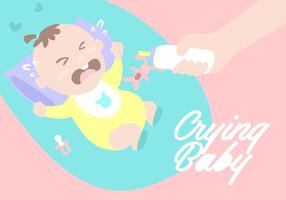 Crying Baby Background vector