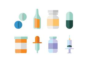 Medical supplies flat design vector