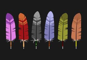 Feather Pens for Inkwell Vectors