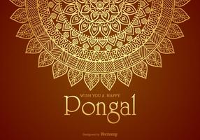 Happy Pongal Vector Card