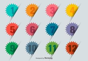 Infographic 3D Numbered Bullet Points vector
