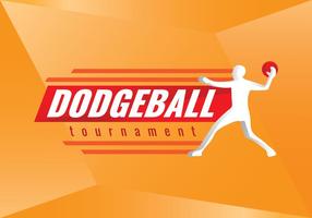 Insignia libre del Torneo de Dodgeball vectorial
