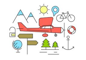 Free Travel Icons vector