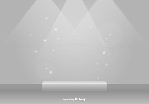 Grey Studio Room Vector Scene