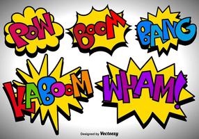 Vector Comic Speech Bubbles Icons