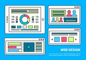 Free Web Disposición del fondo del vector