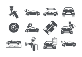 Vector Auto Body Iconos