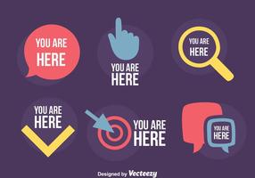 You Are Here Sign Vector