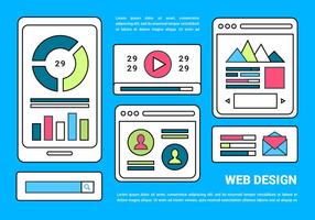 Free Web Disposición del fondo del vector