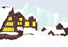 Chalet In The Mountains vector