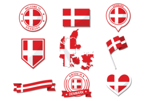 Danish Flag Vector