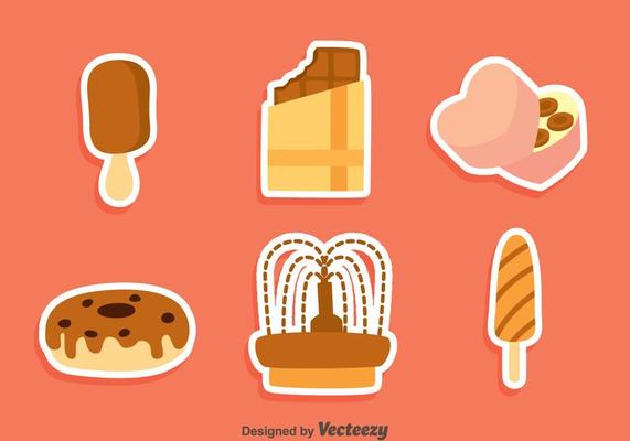 Chocolate Food Vector Set