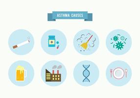 Asthma Causes Vector