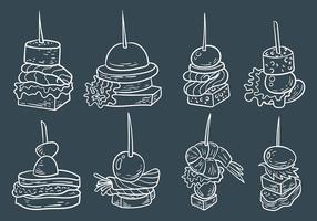 Free Canapes Icons Vector