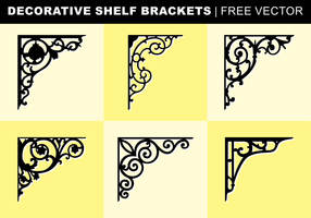 Decorative Shelf Brackets Free Vector