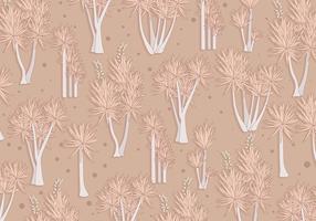 Yucca Pattern Brown Color Vector