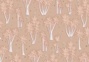 Yucca Pattern Brown Color Vector