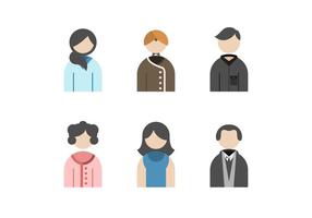 Beautiful Family Avatar Vectors