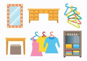Free Dressing Room Icons Vector