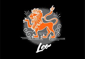Símbolo de Leo del zodiaco vector