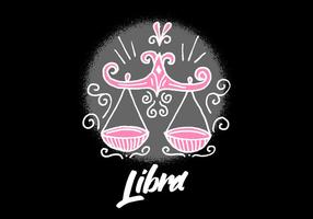 Símbolo del zodiaco del libra vector