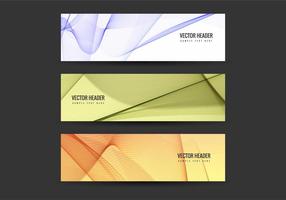 Free Vector Colorful Headers Set