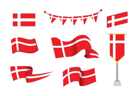 Danish Flag Vector