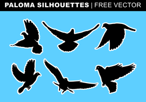 Paloma Silhouettes Free Vector
